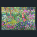 Mantel Individual Claude Monet: El jardín Iris de Giverny<br><div class="desc">Una colorida alfombra clásica con iris garden en Giverny,  pintada por el pintor impresionista francés Claude Monet.</div>