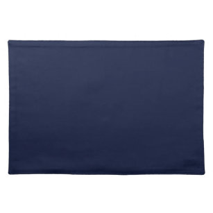 Mantel Individual Color sólido azul de la marina de medianoche