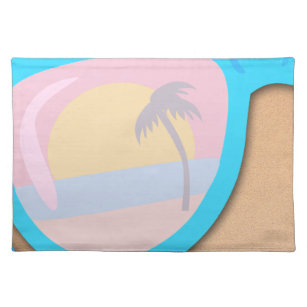 Mantel Individual Estilo Personalizado de tonos de playa
