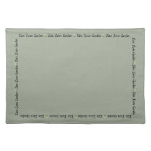 Flor viva Placemat del jardín del amor