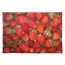 Mantel Individual Fotografía sana roja de la comida del placemat el