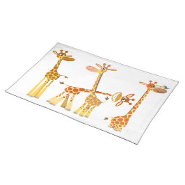 Mantel Individual Giraffes personalizados: La Placemat de rebaño