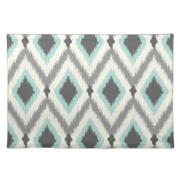 Mantel Individual Ikat Chevron tribal
