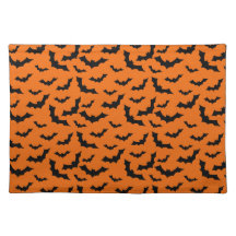 individual placemat volador de Halloween, murciéla