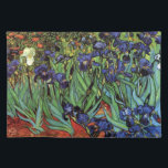 Mantel Individual Irises de Vincent van Gogh, Arte de Jardín Vintage<br><div class="desc">Irises (1889) de Vincent van Gogh es un bello arte vintage post impresionsionismo paisaje floral con un jardín con iris morado barbudo cultivado por amapolas naranjas. Una sola flor blanca de iris está floreciendo al borde. Sobre el artista: Vincent Willem van Gogh (1853-1890) fue uno de los pintores más famosos...</div>