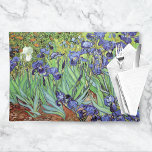 Mantel Individual Irises Garden Landscape Vincent van Gogh<br><div class="desc">A placemat with the fine art oil painting Irises (1889) by Vincent van Gogh (1853-1890). Blue-violet iris in the garden,  which was influenced by Japanese art.</div>