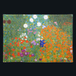 Mantel Individual Jardín de flores por el vintage de Gustavo Klimt<br><div class="desc">Arte del vintage de Bauerngarten/del jardín de flores/del jardín de la cabaña pintado en 1905 por el Symbolist y el artista austríacos Gustavo Klimt (1862-1918) de Nouveau del arte</div>