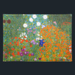Mantel Individual Jardín de flores por el vintage de Gustavo Klimt<br><div class="desc">Arte del vintage de Bauerngarten/del jardín de flores/del jardín de la cabaña pintado en 1905 por el Symbolist y el artista austríacos Gustavo Klimt (1862-1918) de Nouveau del arte</div>
