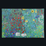 Mantel Individual Jardín de granja con girasoles, Gustav Klimt<br><div class="desc">Gustav Klimt (14 de julio de 1862 - 6 de febrero de 1918) era un pintor simbolista austríaco y uno de los miembros más destacados del movimiento secesión de Viena. Klimt es conocido por sus pinturas, murales, bocetos y otros objetos artísticos. Además de sus obras figurativas, que incluyen alegorías y...</div>