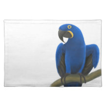 Loro amistoso Placemat del Macaw del jacinto