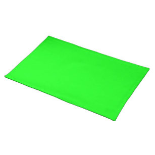 Mantel Individual Moderna pantalla verde neón brillante sólido plano