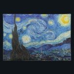 Mantel Individual Noche estrellada, Vincent van Gogh<br><div class="desc">Vincent Willem van Gogh (30 de marzo de 1853 a 29 de julio de 1890) fue un pintor holandés post-impresionista que figura entre las figuras más famosas e influyentes de la historia del arte occidental. En poco más de una década, creó unas 2.100 obras de arte, entre ellas unas 860...</div>