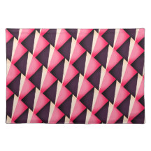 Patrón geométrico abstracto rosa y negro