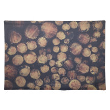 Pila de madera rústica Placemat