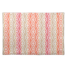 Placemat de tela de pastas por decoración