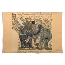 Placemat persa del elefante