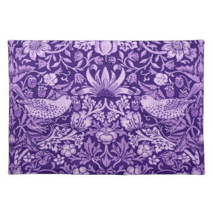 Mantel Individual Púrpura de fresa, William Morris