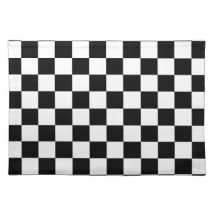 Mantel Individual Tablero a cuadros del ajedrez del diseño de las