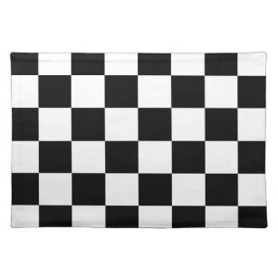 Mantel Individual Tablero de ajedrez a cuadros de los inspectores