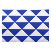 Triángulos del azul real y del blanco