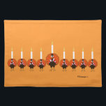 Mantel Individual Turquía Menorah Thanksgivukkah Placemat<br><div class="desc">PRLimages es una división de pinturas de Raquel Lowry.</div>