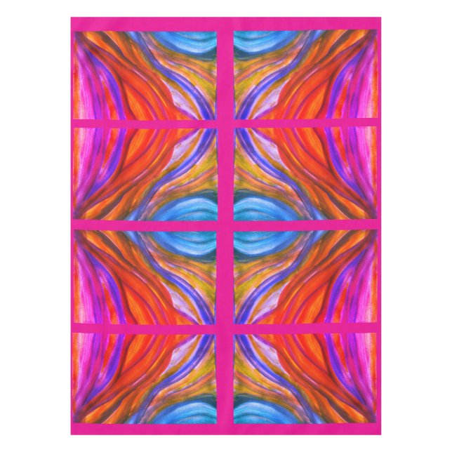 Mantel Inspiraciones del desierto rosado caliente tela de (Anverso)