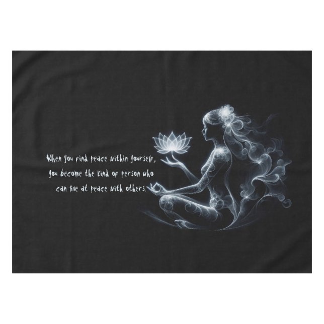 Mantel Instructor de Yoga Lotus Meditation Pose GIGHT Mis (Frente (Horizontal))