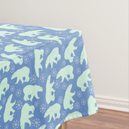 Mantel Invierno azul de oso polar