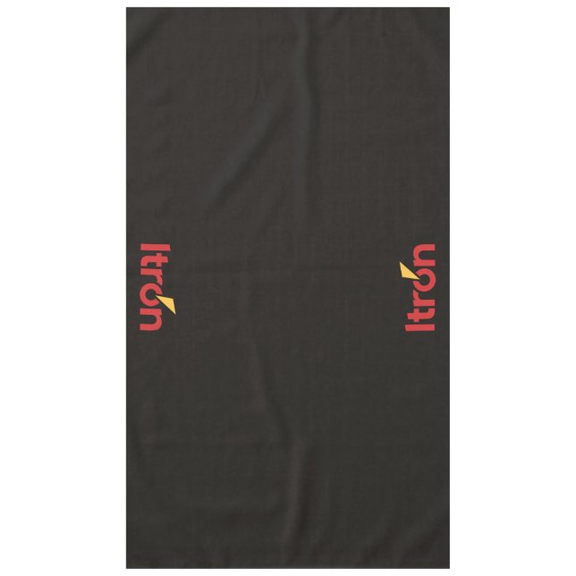 Mantel Itron black tablecloth 152 x 264 cm (Anverso)
