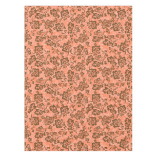 Mantel Iwalani Vintage Hawaiano Floral Papaya