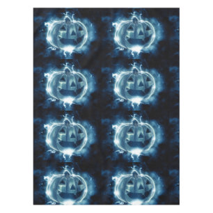 Mantel jack-o-lantern en la lluvia