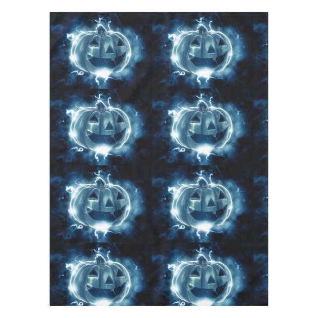 Mantel jack-o-lantern en la lluvia (Anverso)