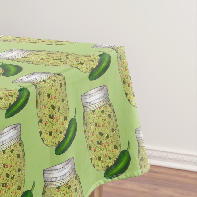 Mantel Jalapeno Jalapeño Green Pepper Relish Jar (In Situ)