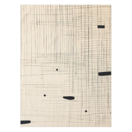 Mantel Japandi simple negro y beige