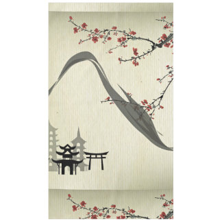 Mantel japonés, vintage, flor de cerezo, color de agua, a