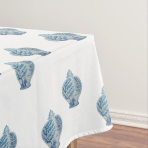 Mantel Jar de jengibre azul y blanco pintado a mano