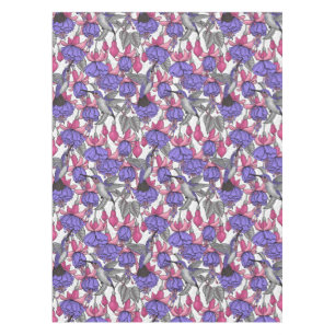 Mantel Jardín de colibrís en melrosa y rosa