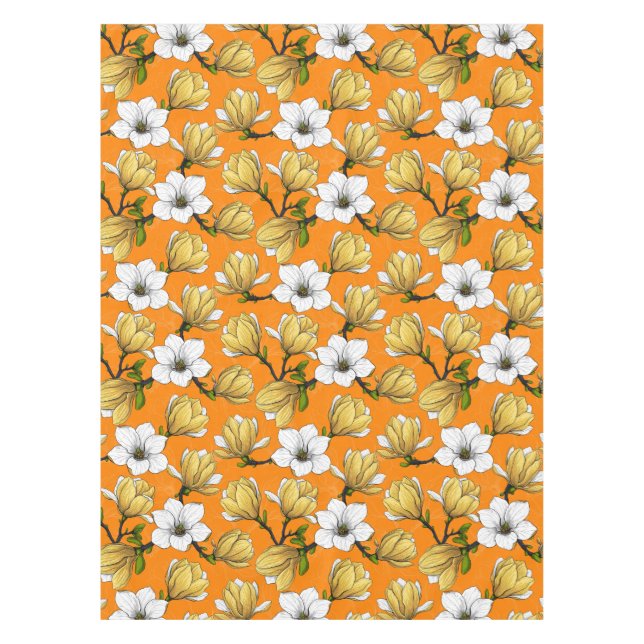 Mantel Jardín de magnolia en amarillo (Anverso)