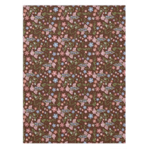 Jardín de primavera con fondo de color marrón