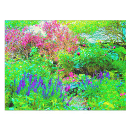 Mantel Jardín de primavera verde con peonías