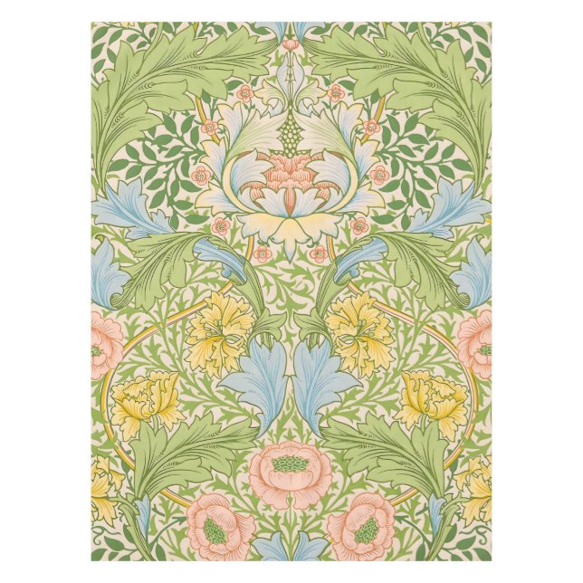 Mantel Jardín Floral Clásico Myrtle de Willam Morris (Anverso)