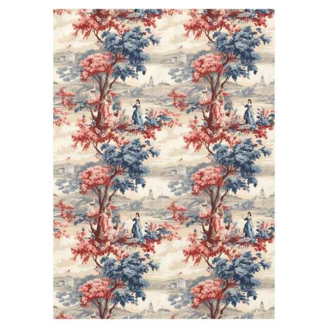 Mantel Jardín Toile Americana  (Anverso)