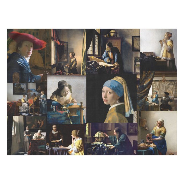 Mantel Johannes Vermeer - Masterpieces Patchwork (Frente (Horizontal))