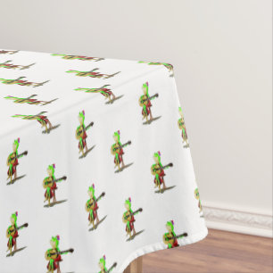 Mantel Jugador de guitarra de rana Funny Tablecloth