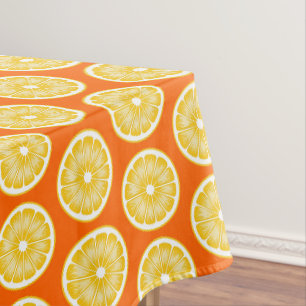 Mantel Jugo Naranja de limón moderno y amarillo