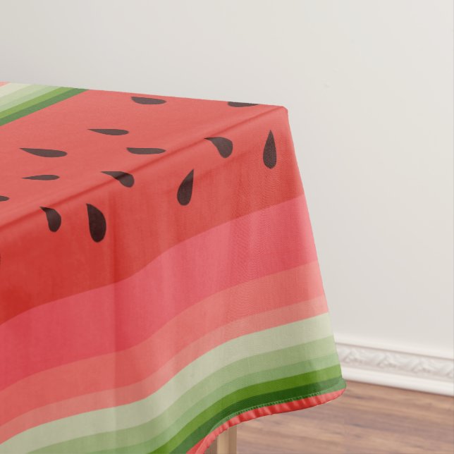Mantel Juicy Delicioso Ripe Watermelon Con Diseño De Semi (In Situ)