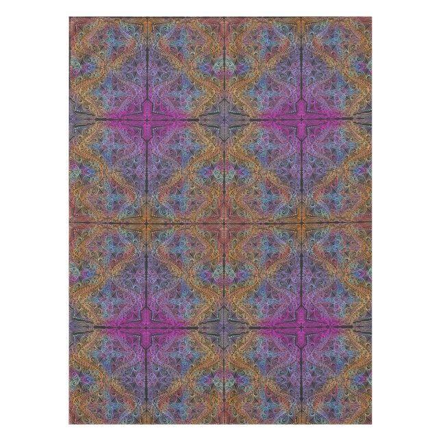 Mantel Kaleidoscope arcoiris Mandala (Anverso)
