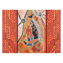 Mantel Kangaroo Dreaming Aboriginal Art Tableclol