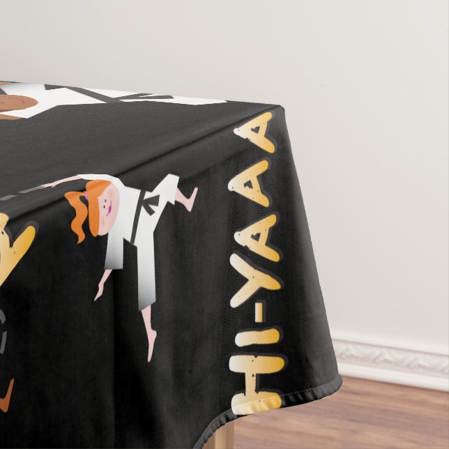 Mantel Karate Kids Children Birday Party Tablecloth (In Situ)