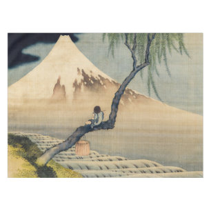 Mantel Katsushika Hokusai - Muchacho viendo el Monte Fuji